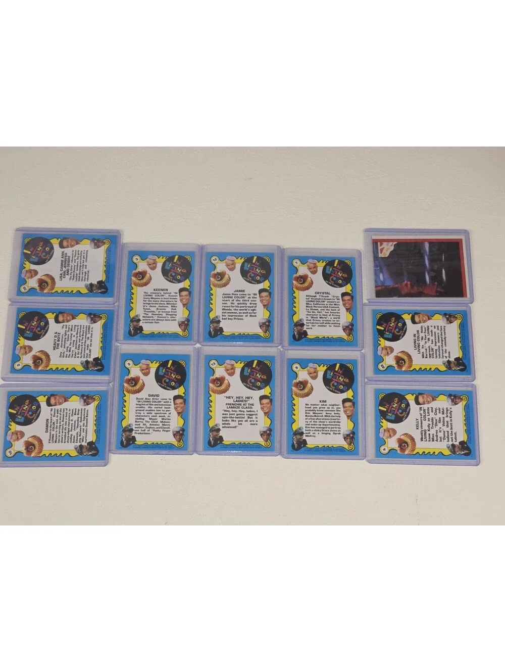 Lot Of 12 Vintage In Living Color TV Series Trading Cards BIG CARDS JLO